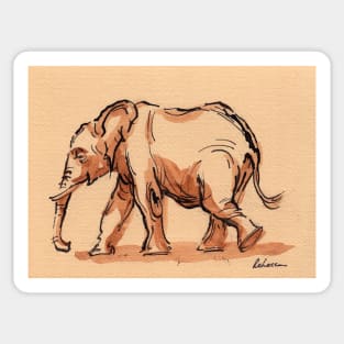 Gentle Giant: Elephant Watercolor Painting #18 Sticker